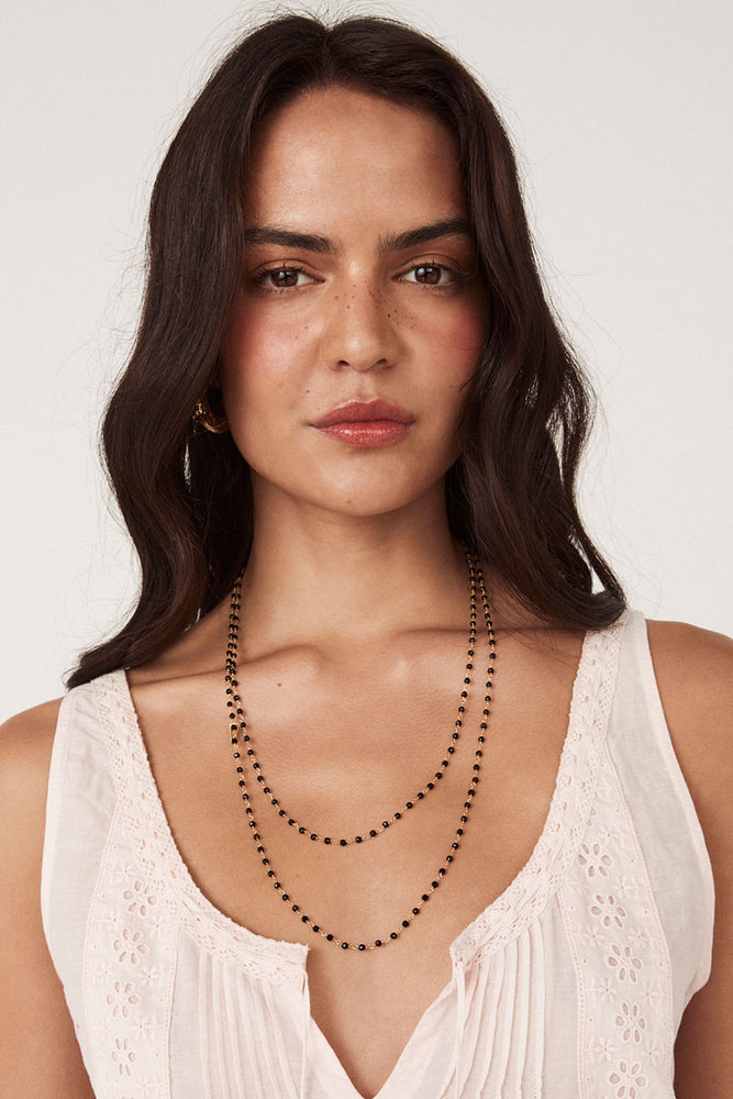 Atelier Long Beaded Chain Necklace