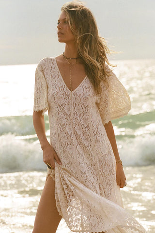 Lux Lisbon Lace Handkerchief Dress