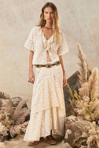 Lux Lisbon Lace Handkerchief Skirt