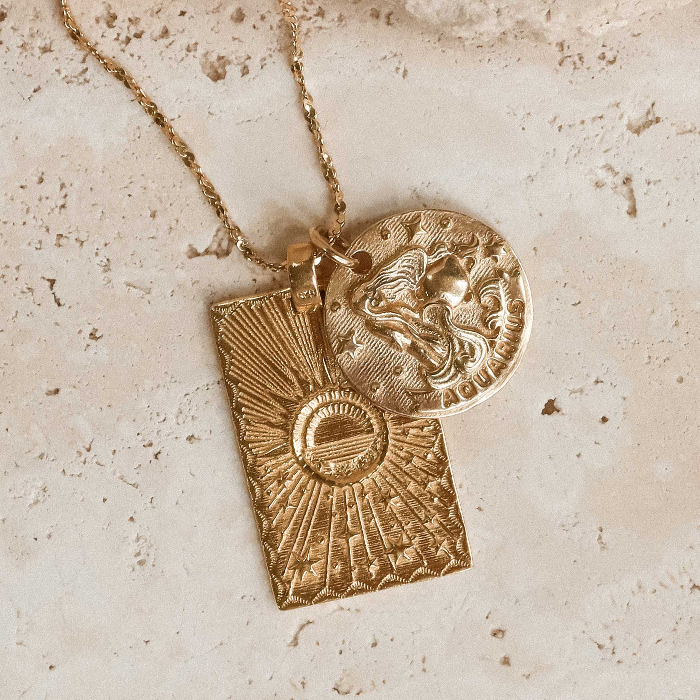 Stargazer Zodiac Necklace - Gold