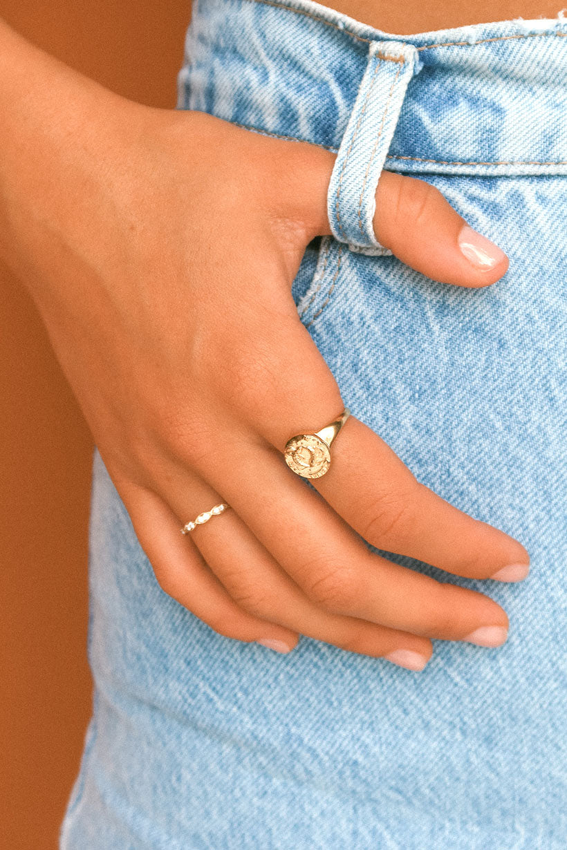 Pisces Stargazer Zodiac Ring