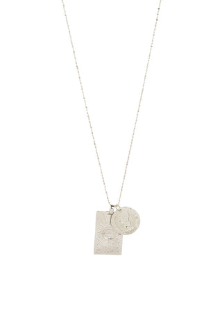 front-view-of-spell-s-virgo-stargazer-zodiac-necklace-the-double-embossed-pendant-charm-necklace-comes-in-0-925-sterling-silver-and-hangs-from-a-twisted-rope-chain